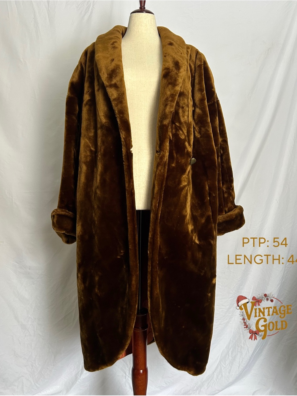 1980’s Donny Brook oversized faux fur luxury coat
